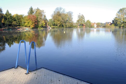 Blick über den Miersdorfer See vom Seebad Miersdorf